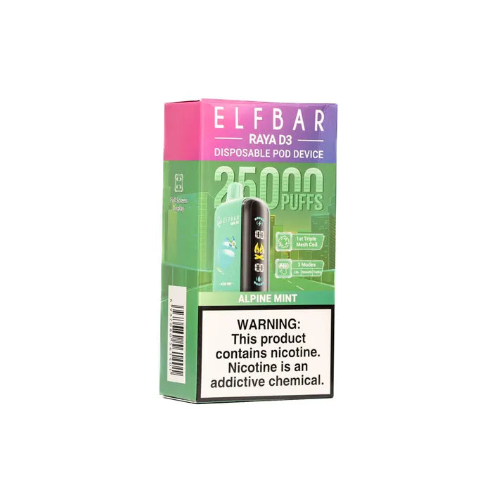 Elf Bar Raya D3 – Alpine Mint – 25000 - Vape Shop Uttarakhand
