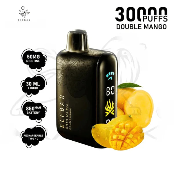 Elf bar Raya d3 pro -30k Double mango - Vape Shop Uttarakhand