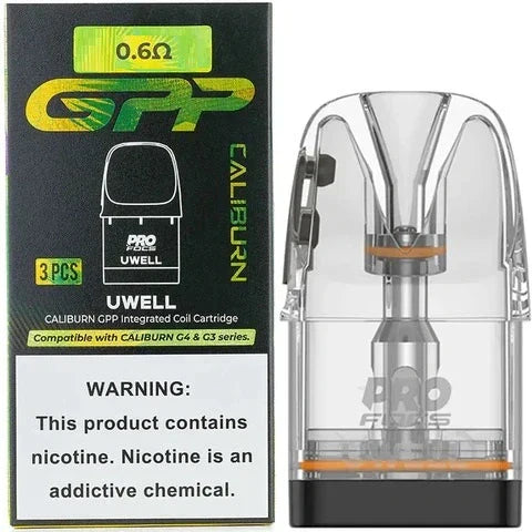 Uwell Caliburn GPP Replacement Pod (0.6Ω) - Vape Shop Uttarakhand