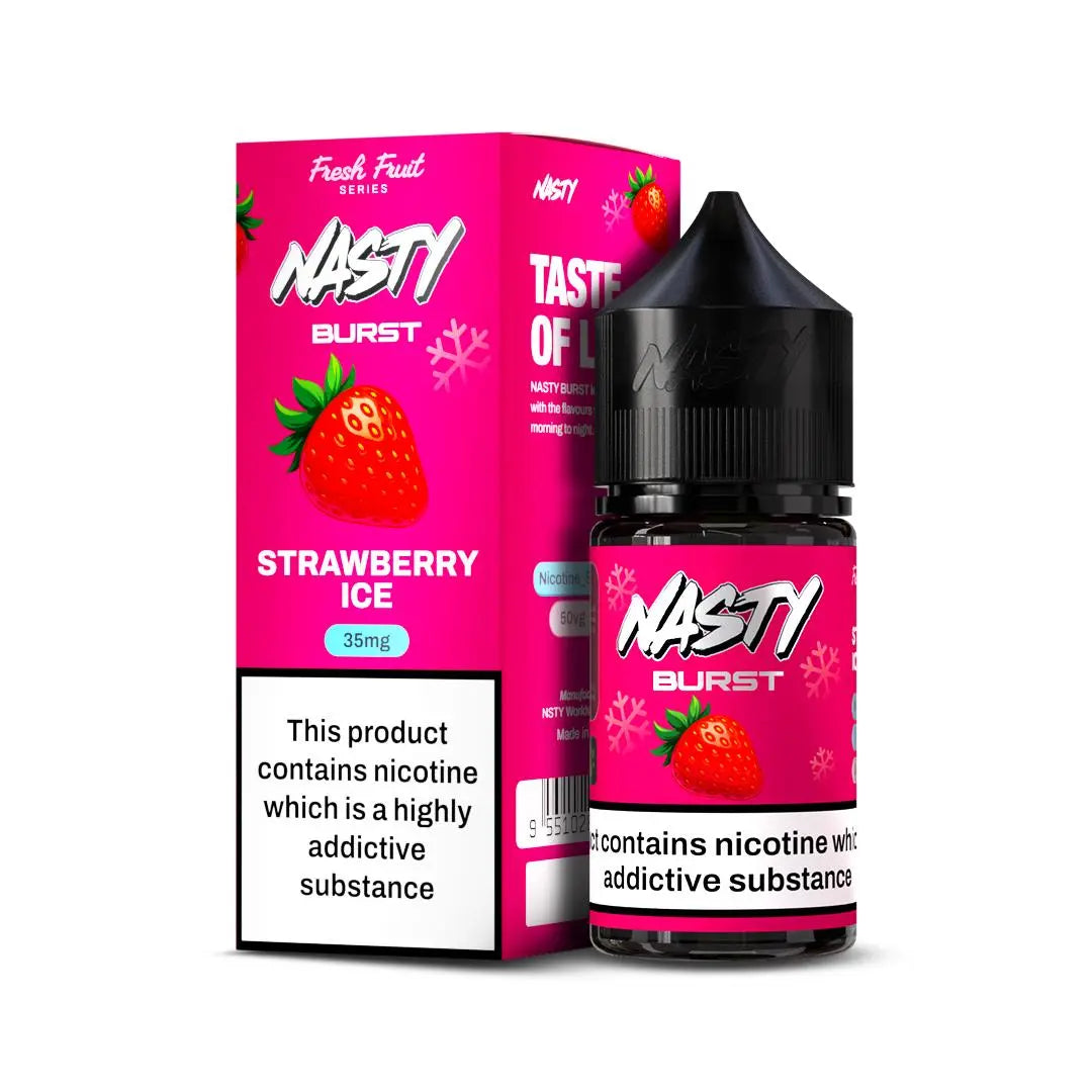 Nasty Burst Nic salts – Strawberry ice - Vape Shop Uttarakhand