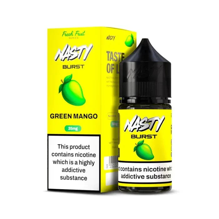 Nasty Burst Nic salts – Green Mango - Vape Shop Uttarakhand