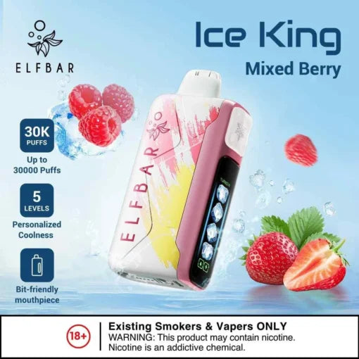 Elf Bar Ice King – Mixed Berries – 30K - Vape Shop Uttarakhand