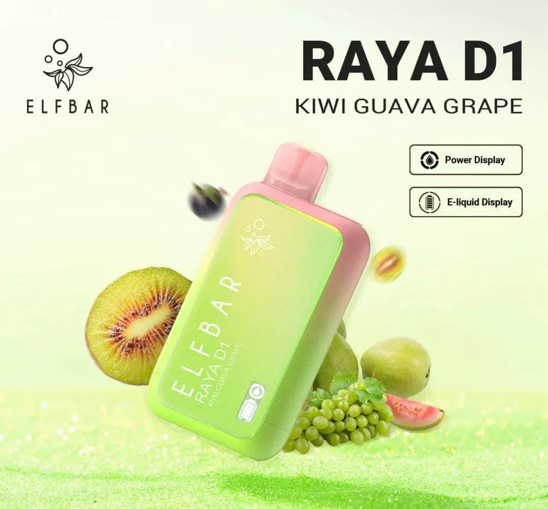 ELF BAR RAYA D1 – Kiwi Guava Grape - Vape Shop Uttarakhand